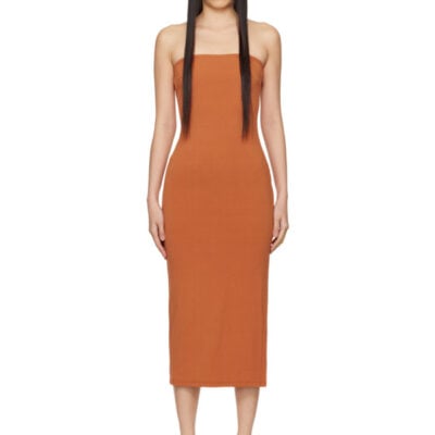Miaou Orange Lila Midi Dress