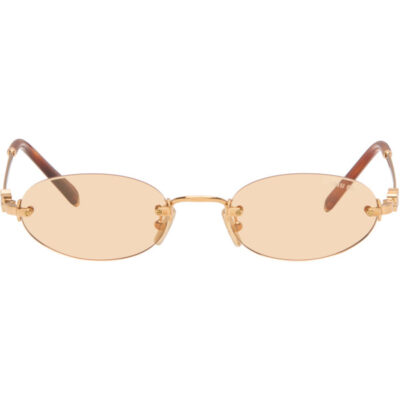 Miu Miu Gold Logo Sunglasses