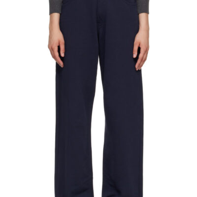 MM6 Maison Margiela Black Cotton Lounge Pants
