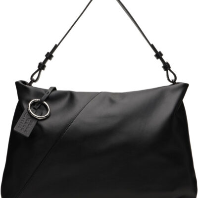 MM6 Maison Margiela Black Folded Pochette Bag