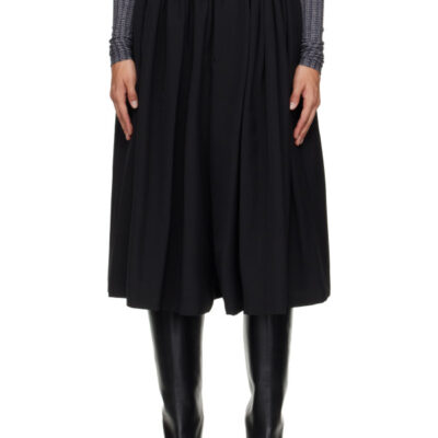 MM6 Maison Margiela Black Light Wool Shorts