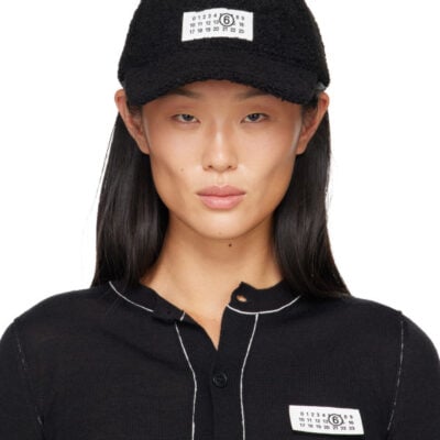 MM6 Maison Margiela Black Teddy Cap