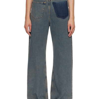 MM6 Maison Margiela Blue Back-To-Back Jeans