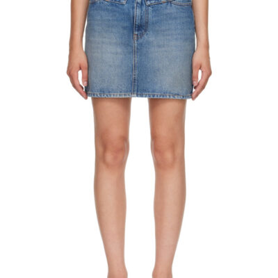 MM6 Maison Margiela Blue Denim Miniskirt