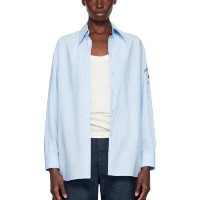 MM6 Maison Margiela Blue Poplin Shirt