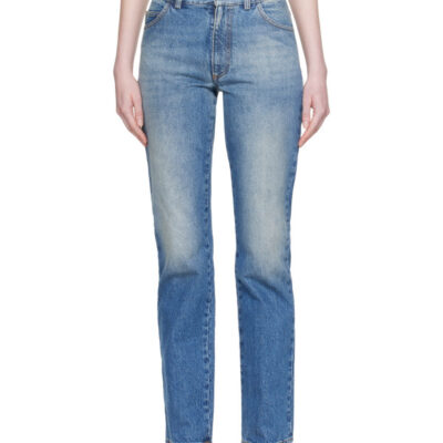 MM6 Maison Margiela Blue Slim 5-Pocket Jeans