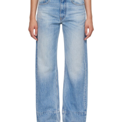 MM6 Maison Margiela Blue Straight-Leg Jeans