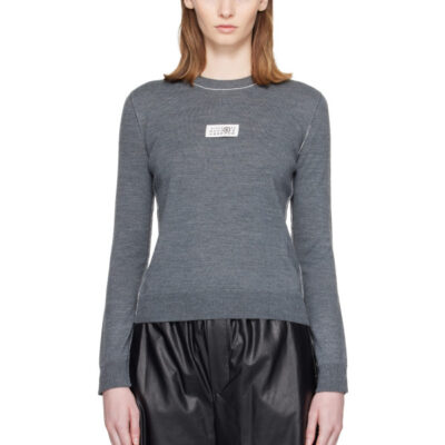 MM6 Maison Margiela Gray Essentials Sweater