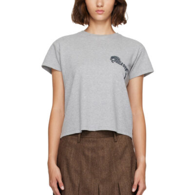 MM6 Maison Margiela Gray Horse Logo T-Shirt