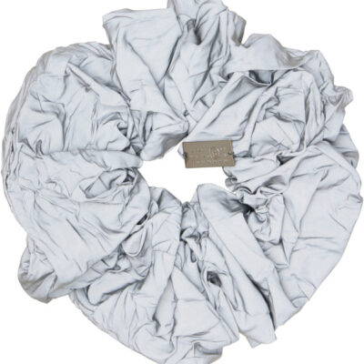 MM6 Maison Margiela Gray Reflective Scrunchie
