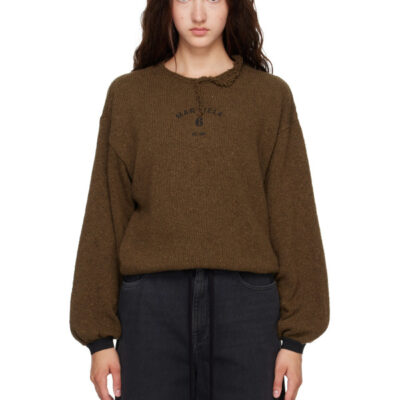 MM6 Maison Margiela Khaki Knit Sweater
