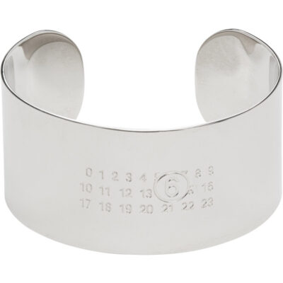 MM6 Maison Margiela Logo Cuff Bracelet