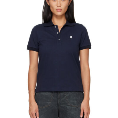 MM6 Maison Margiela Navy Cotton Polo