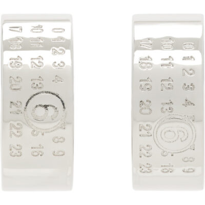 MM6 Maison Margiela Numeric Minimal Signature Hoop Earrings