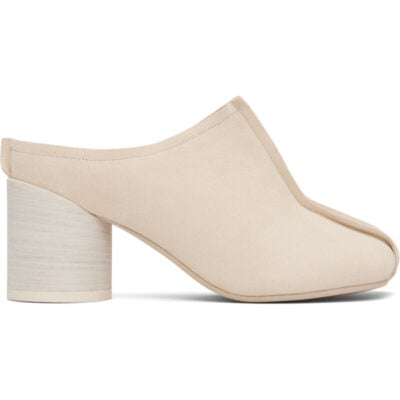 MM6 Maison Margiela Off-White Crosta London Mule Heels