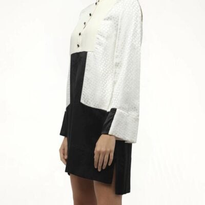 ALEXANDER MCQUEEN Amq - Dress in Bone/blk White / 34
