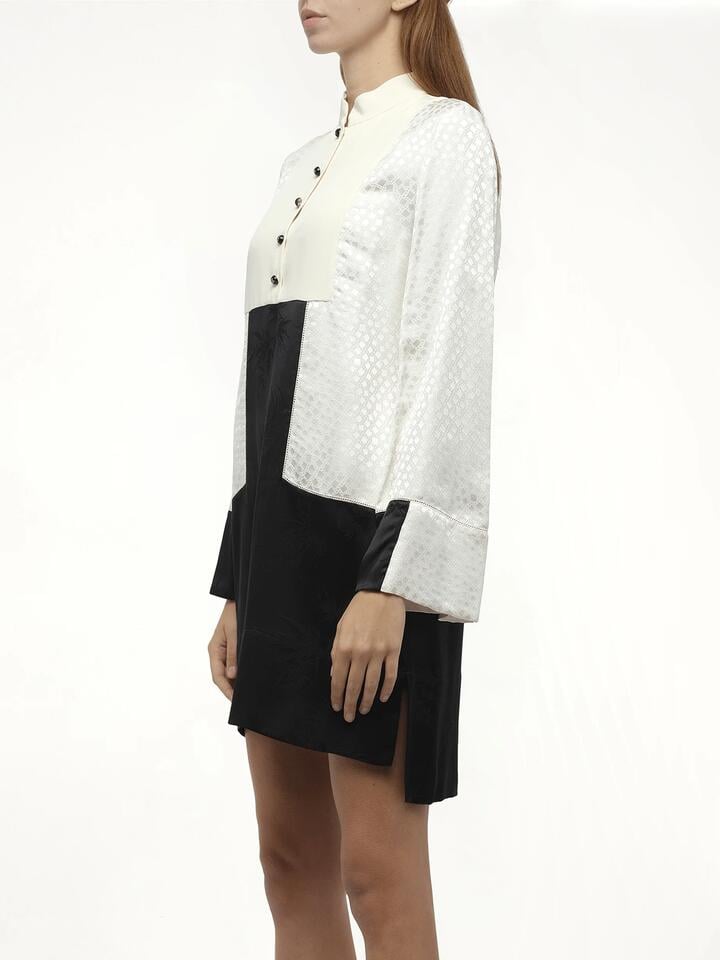 ALEXANDER MCQUEEN Amq - Dress in Bone/blk White / 34