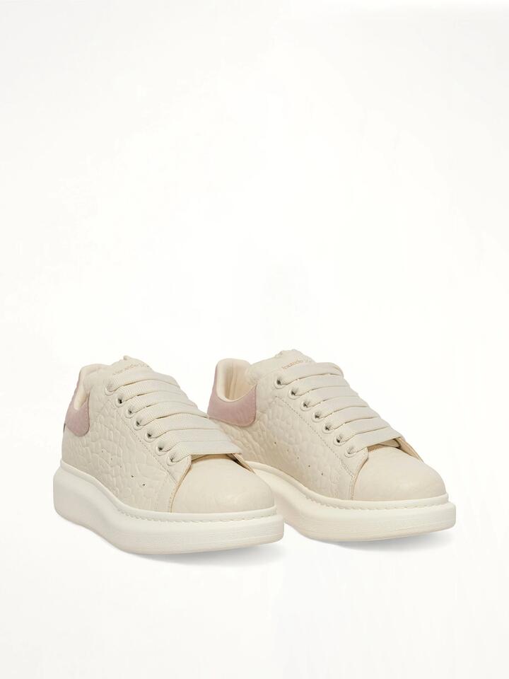 ALEXANDER MCQUEEN Dumbo Leather Larry Sneaker in Off White/patcho White / 35