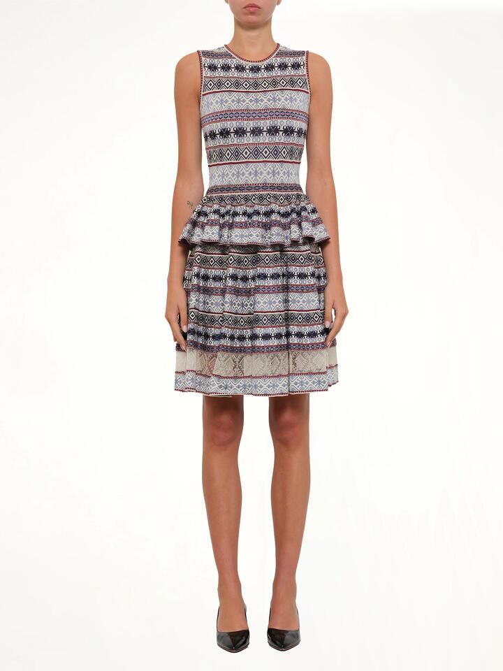 ALEXANDER MCQUEEN Sleeveless Peplum Dress