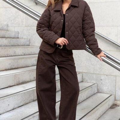 Among the Brave Varsity Chocolate Forward Seam Barrel Jeans