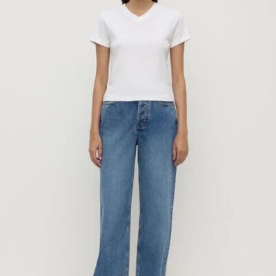 Assembly Label High Classic Blue Rise Straight Jean