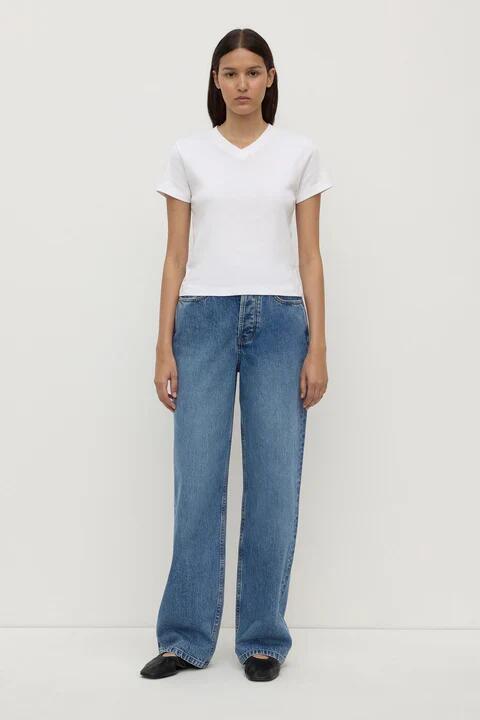 Assembly Label High Classic Blue Rise Straight Jean