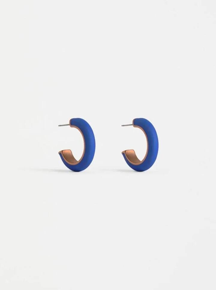 Elk Emal Mini Hoop Earring