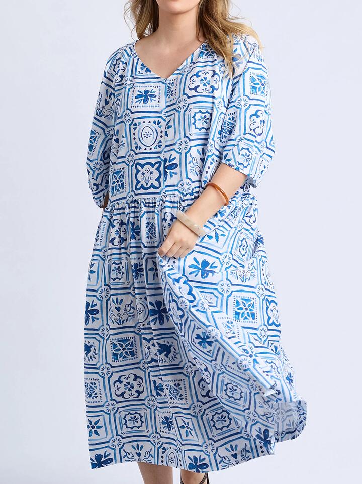 Elm Dolce Tile Midi Dress