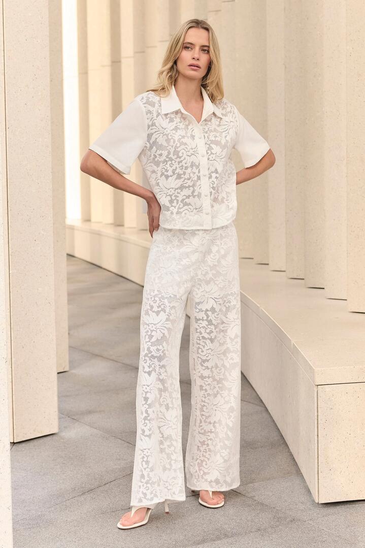 Esmaee Parasol White Lace Pant