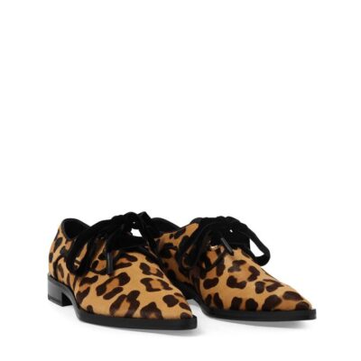 LANVIN Eyelet Derby in Natural / 35.5