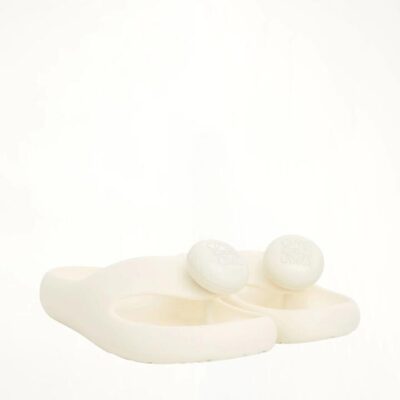 LOEWE Foam Thong Slide in White / 36