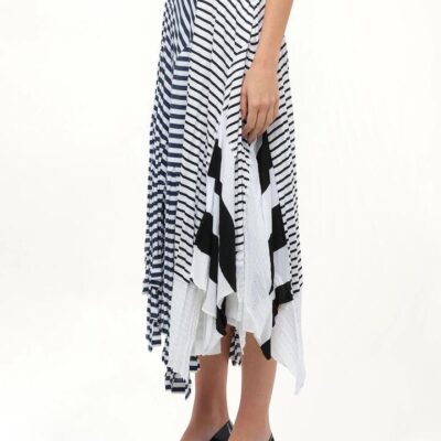 LOEWE Stripe Jersey Skirt