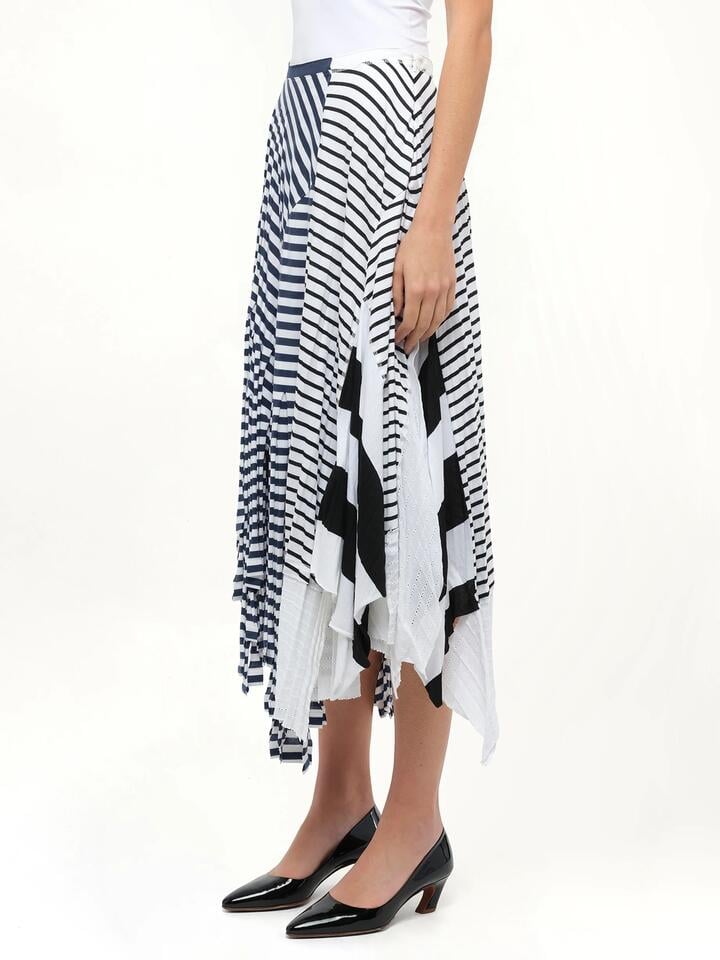 LOEWE Stripe Jersey Skirt