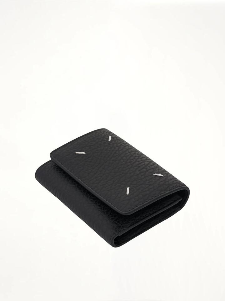 MAISON MARGIELA Four Stitches Tri Fold Wallet