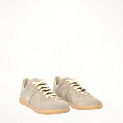 MAISON MARGIELA Replica Leather Sneaker in Grey / 35