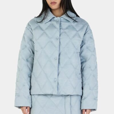 Ownley Quinton Ice Blue Quilted Jacket