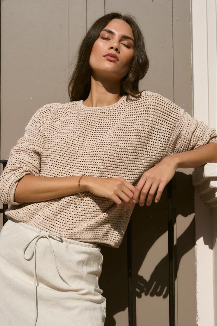 RE:UNION Label Dawn String Crochet Knit Jumper