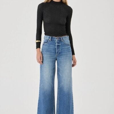 Rollas Relaxed Sailor Silverlake Blue Wide Jean