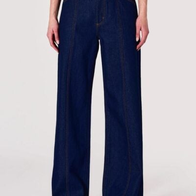 Rollas Relaxed Sailor Soho Dark Blue Deco Wide Long Jean
