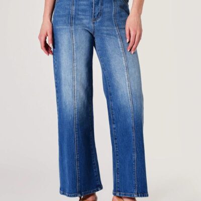 Rollas Sailor Silverlake Blue Deco Wide Long Jean