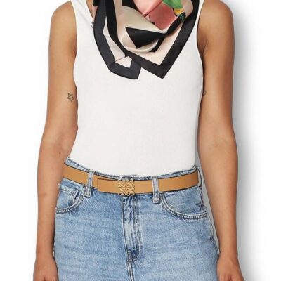 THE ARTIST LABEL The Artists Label Deco Goddess Silk Square Scarf