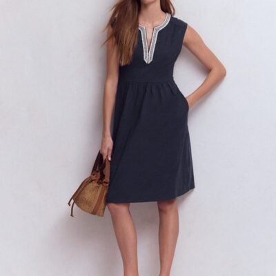 Boden May Embroidered Short Dress