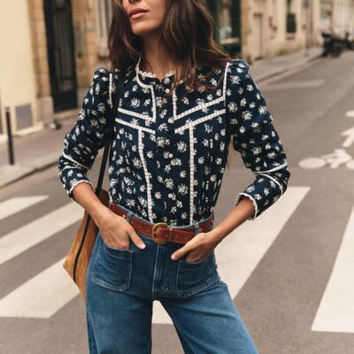 Boden Carmen Trim Detail Top