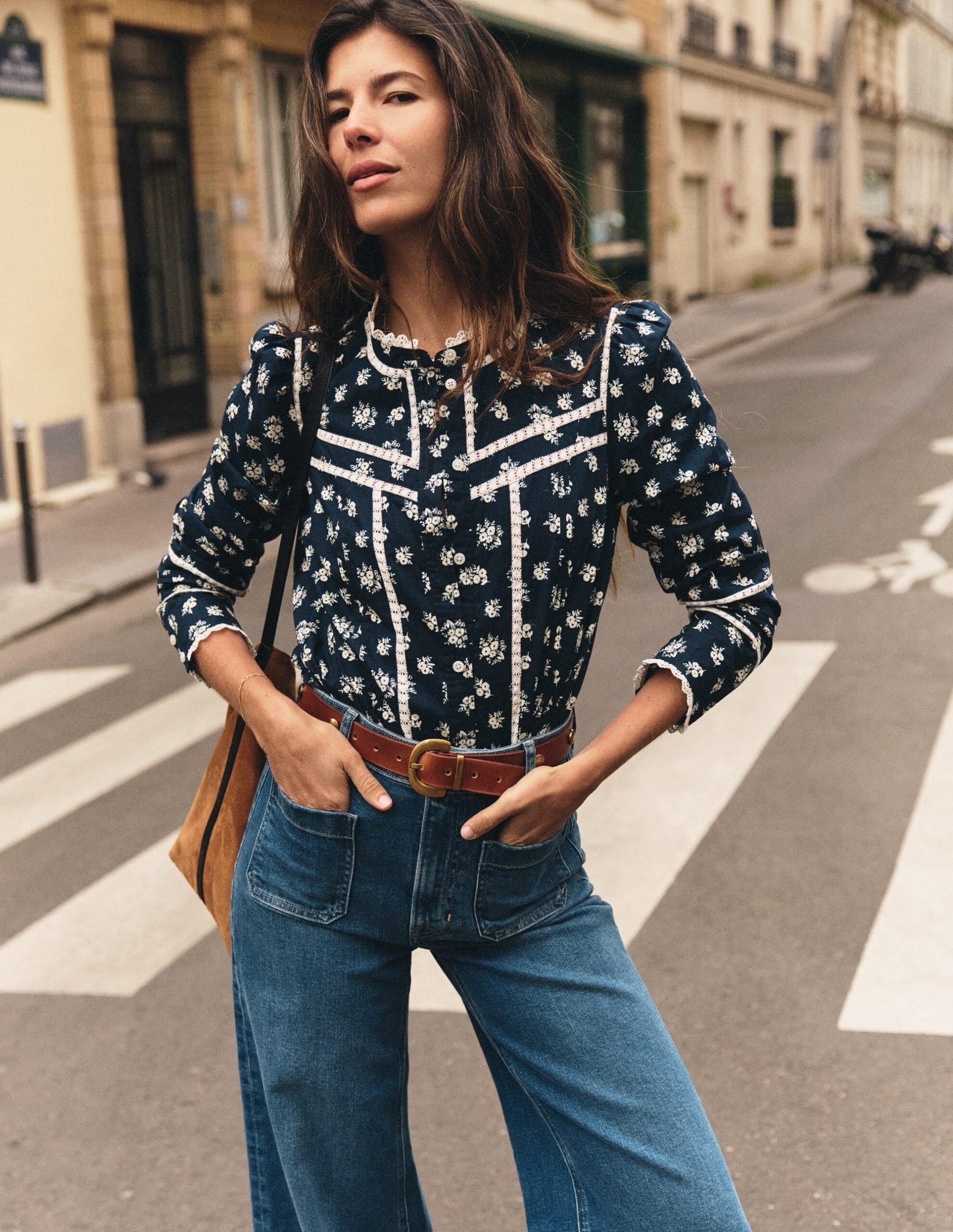 Boden Carmen Trim Detail Top