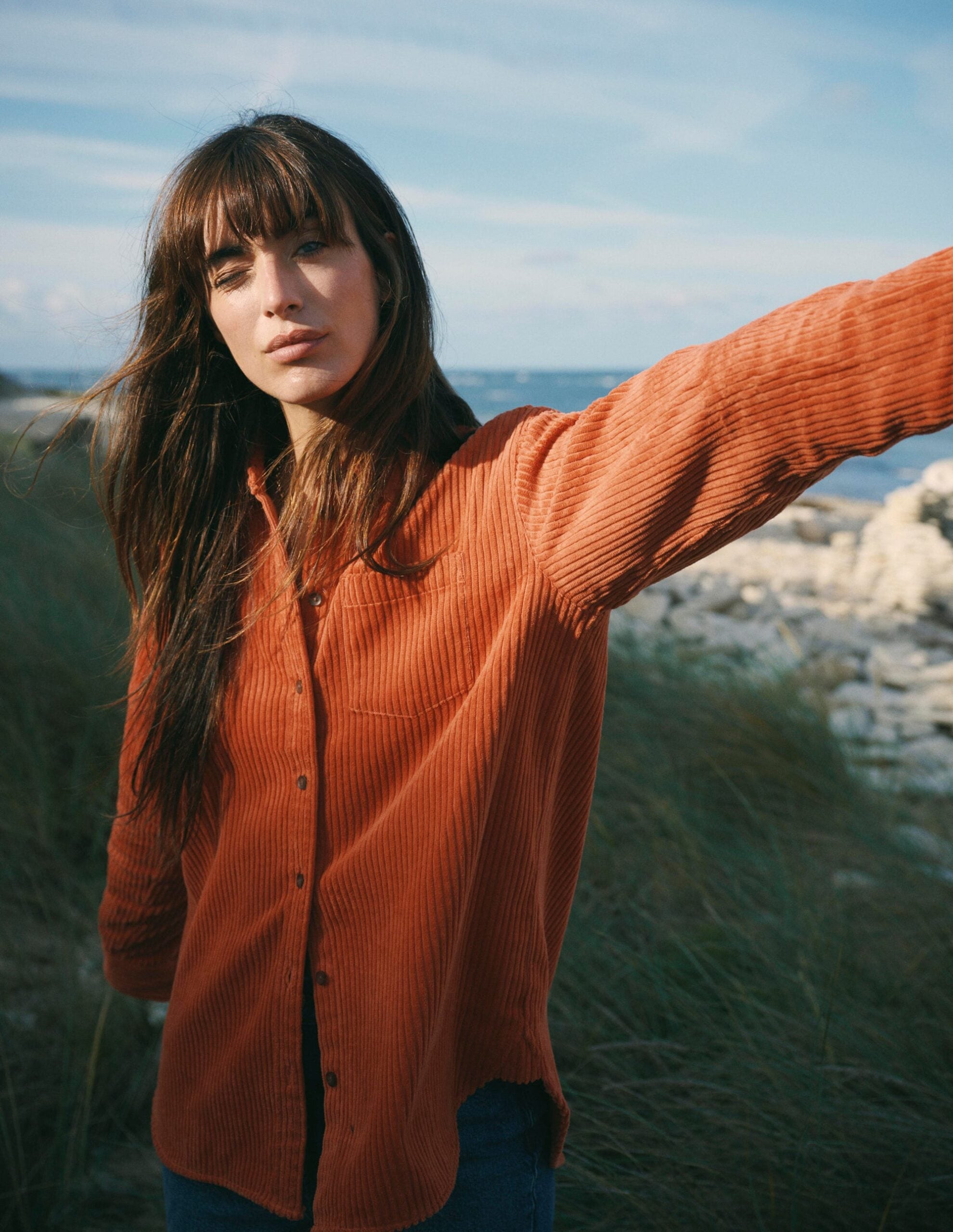 Boden Sienna Relaxed Cord Shirt