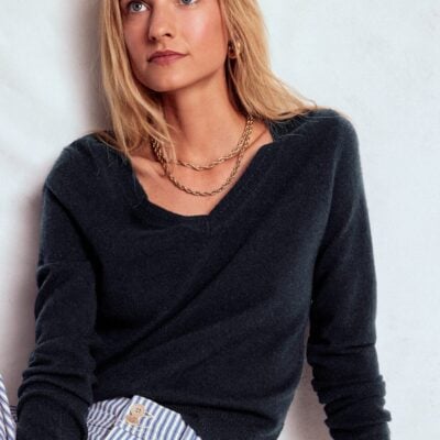 Boden Eva Cashmere V-neck Jumper