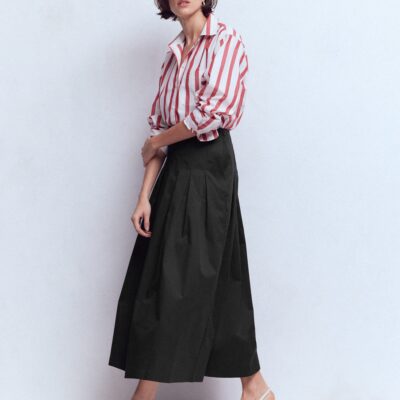Boden Valentina Cotton Sateen Skirt