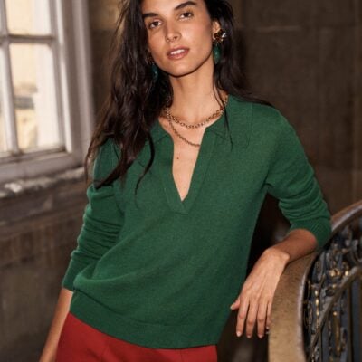 Boden Elsie Cashmere Henley Jumper