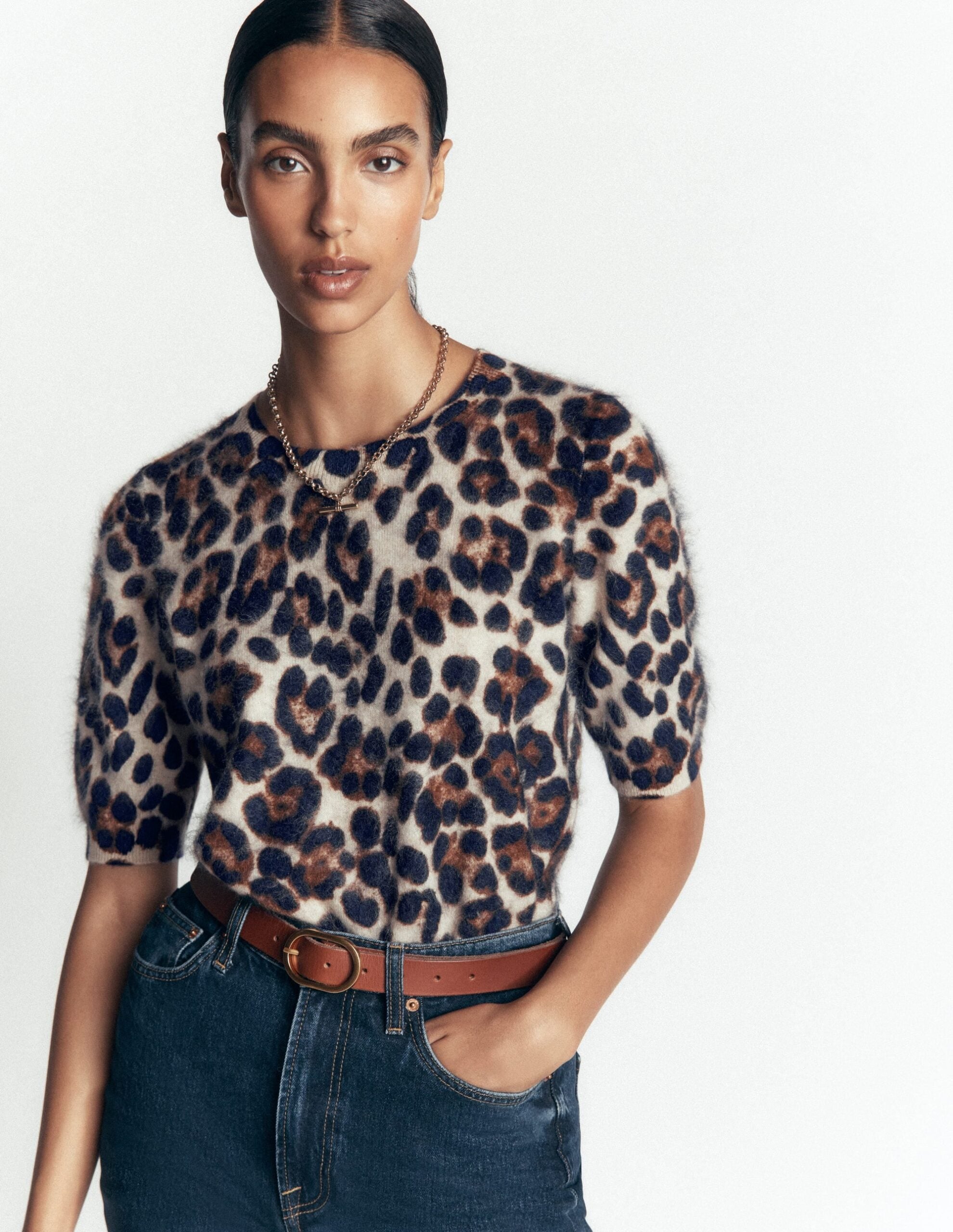 Boden Kat Brushed Cashmere T-shirt