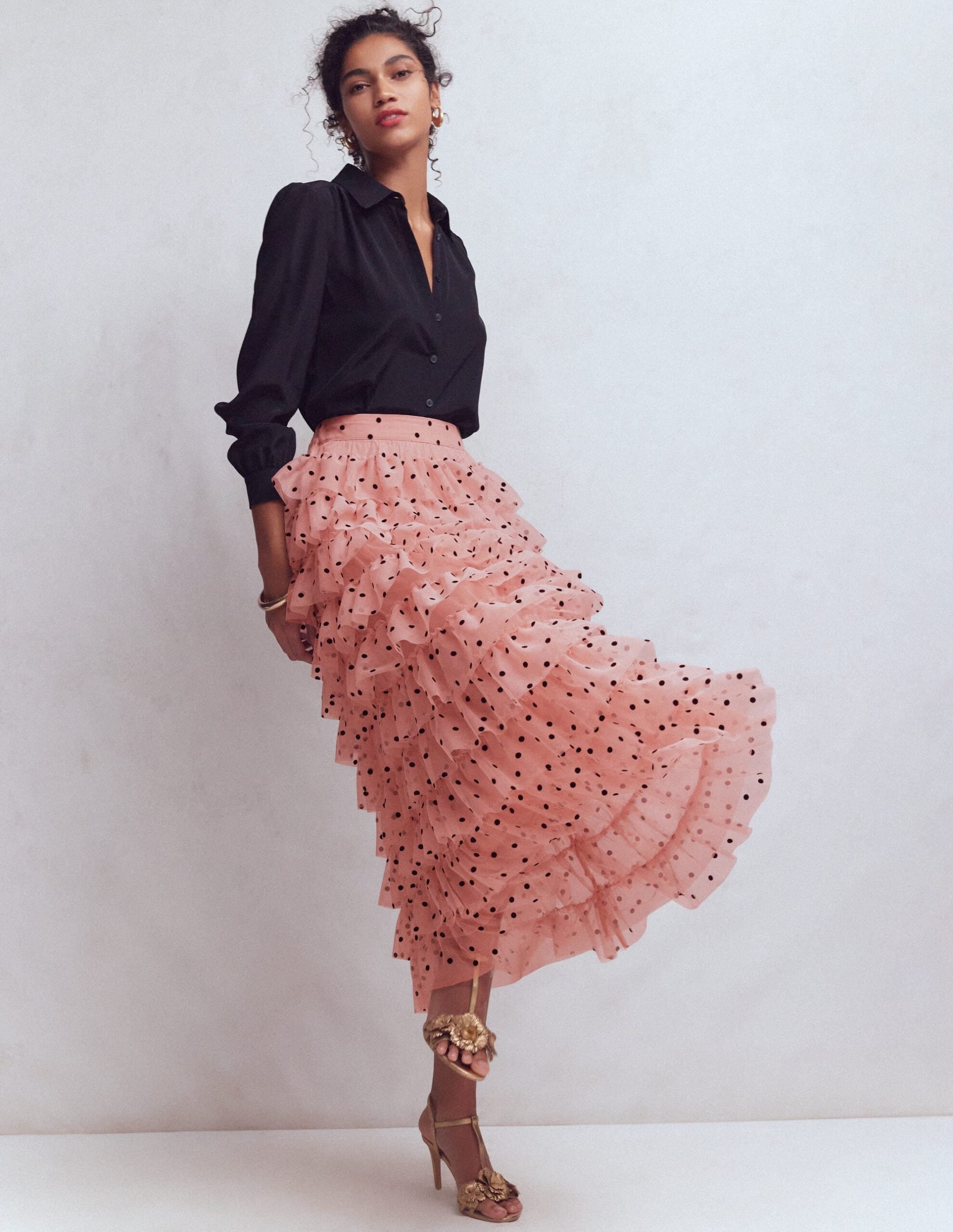 Boden Tulle Tiered Skirt